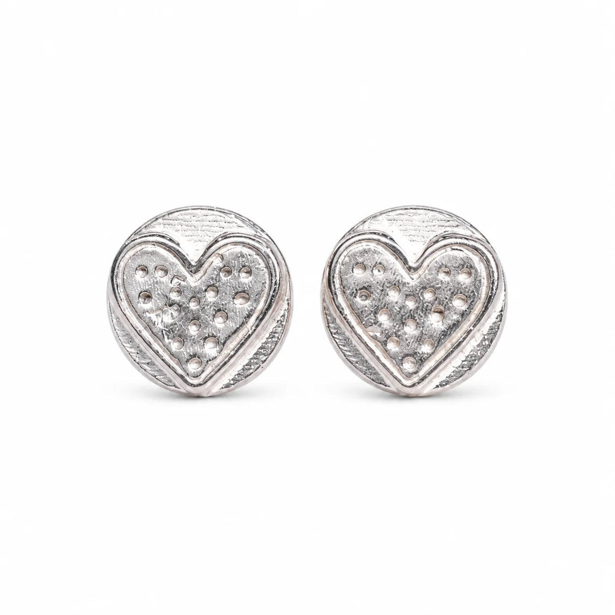 „Herz“-Mini-Ohrstecker aus 925er Silber – romantische Ohrringe | Art Diva
