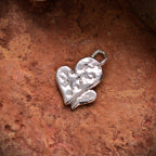 Doppelherz – Anhänger aus 925er Silber mit Goldakzenten | Symbol für Verbundenheit | Art Diva