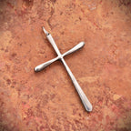 Großer langer Kreuz-Anhänger für Herren aus 925er Silber – Symbol für Glauben, Stärke und Schutz | Art Diva
