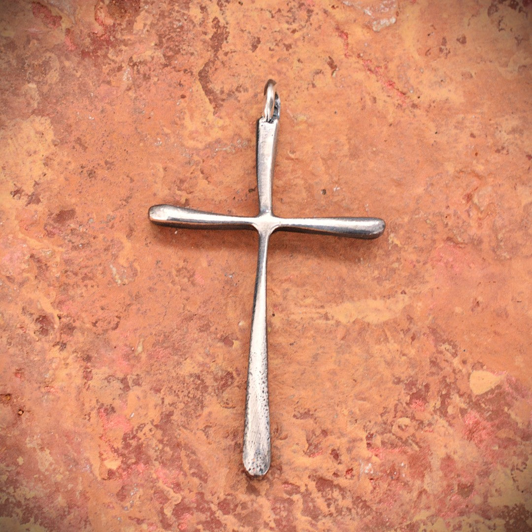 Großer langer Kreuz-Anhänger für Herren aus 925er Silber – Symbol für Glauben, Stärke und Schutz | Art Diva