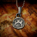 925er Silberanhänger „Pfote“ – handgefertigter Boho-Talisman für Tierliebe, skulpturales Schmuckstück und Geschenk für Hunde- oder Katzenliebhaber | Art Diva