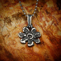 925er Silberanhänger „Blume“ – handgefertigter Boho-Talisman für Harmonie, skulpturales Schmuckstück und Geschenk für Mutter, Tochter oder Freundin | Art Diva