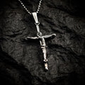 „Kreuz des Glaubens“ – Kruzifix aus 925er Silber mit kunstvoll gestalteter Christusfigur, handgefertigtes Symbol für Stärke und Spiritualität im Vintage-, Boho- und rustikalen Stil | Art Diva