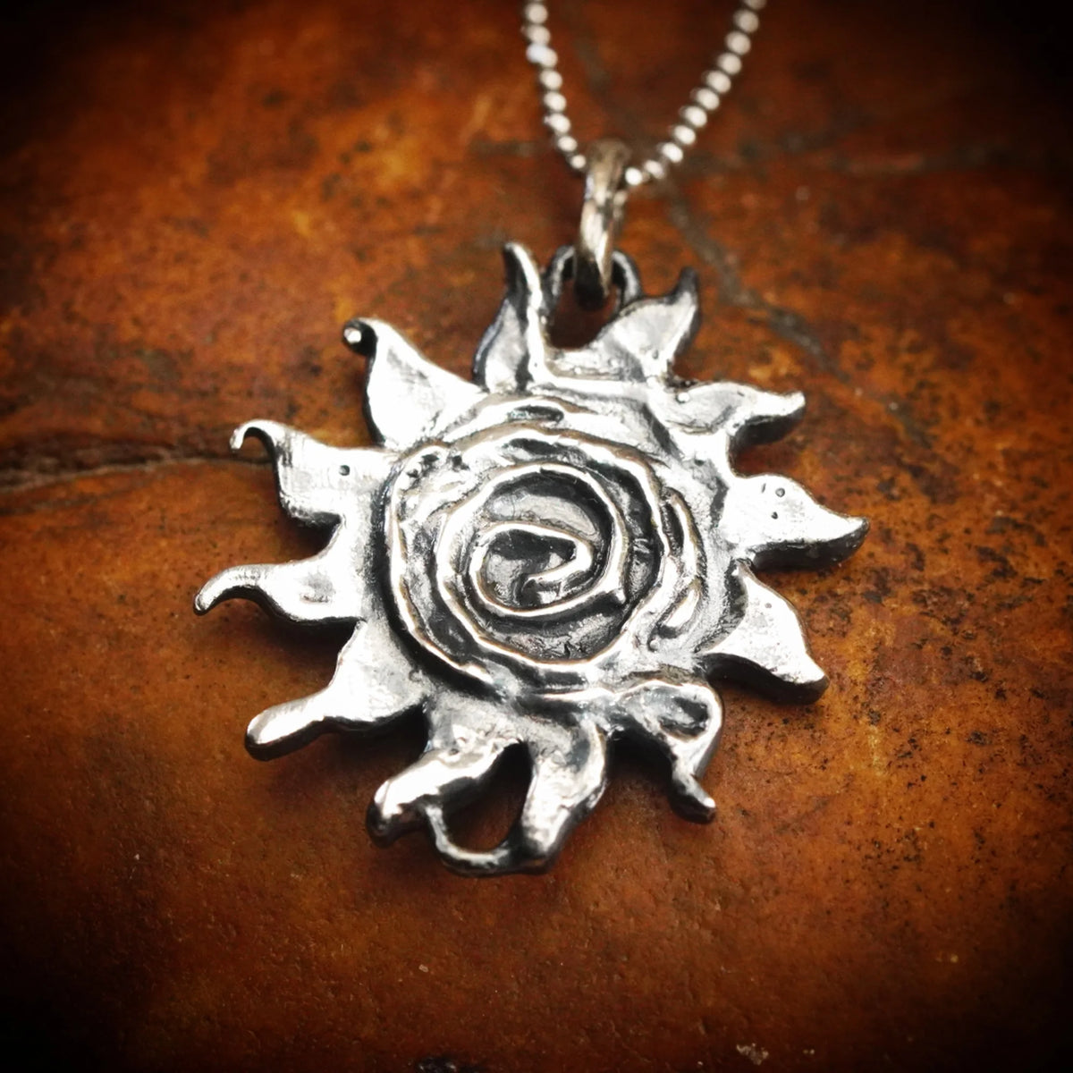 „Sonne des Lebens“-Schmuckelement aus 925er Silber – handgefertigt für Armband oder Halskette | Art Diva