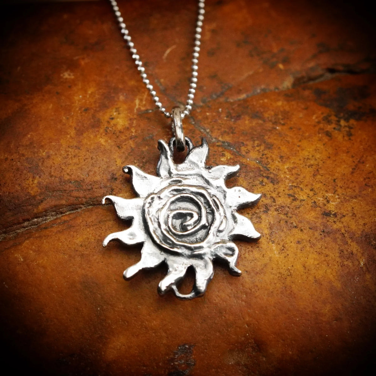 „Sonne des Lebens“-Schmuckelement aus 925er Silber – handgefertigt für Armband oder Halskette | Art Diva