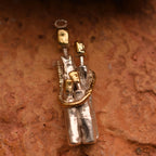„Familienzusammenhalt“ – Anhänger aus 925er Silber, Talisman für Einheit, Liebe und den Schutz der Familie, handgefertigter Skulpturenschmuck im Boho- und rustikalen Stil | Art Diva