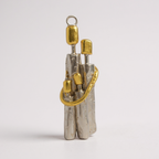 „Familienzusammenhalt“ – Anhänger aus 925er Silber, Talisman für Einheit, Liebe und den Schutz der Familie, handgefertigter Skulpturenschmuck im Boho- und rustikalen Stil | Art Diva