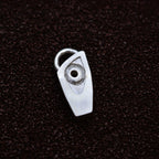 „Auge des Schutzes“ – Anhänger aus 925er Silber, Talisman für Schutz und Intuition, Skulpturenschmuck im Boho- und rustikalen Stil | Art Diva