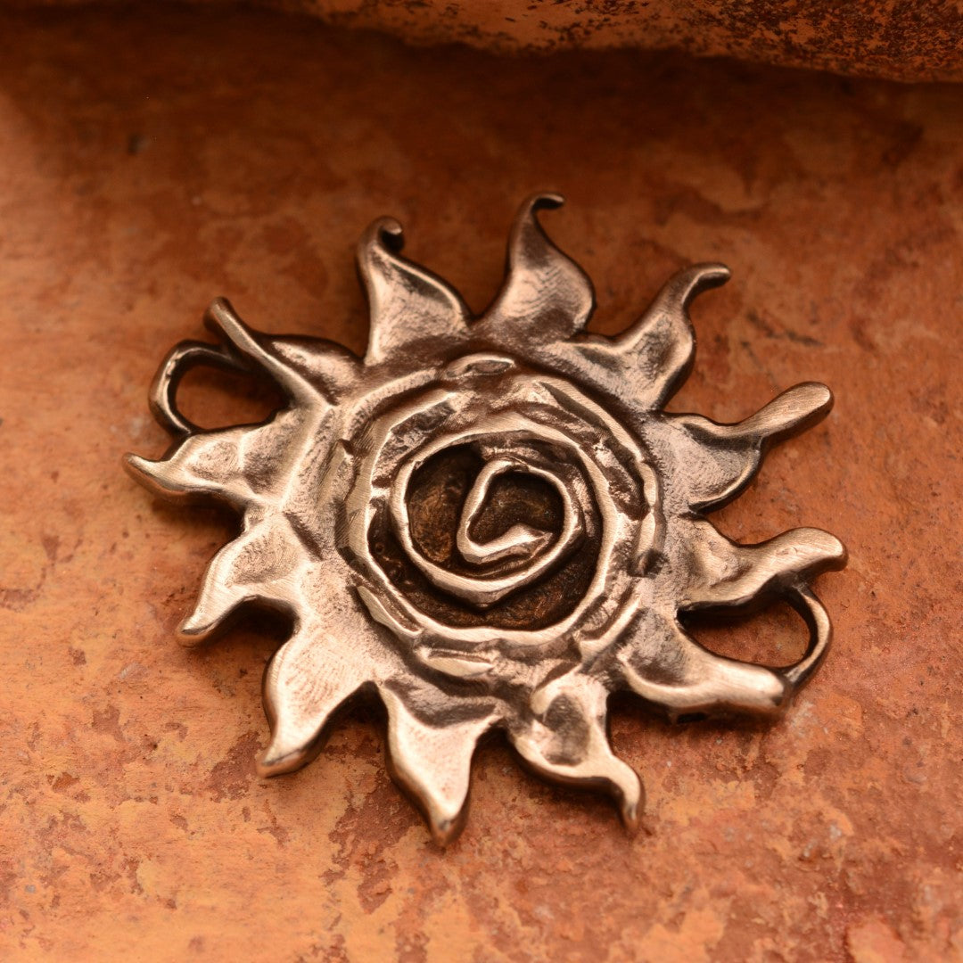 „Sonne des Lebens“-Schmuckelement aus 925er Silber – handgefertigt für Armband oder Halskette | Art Diva