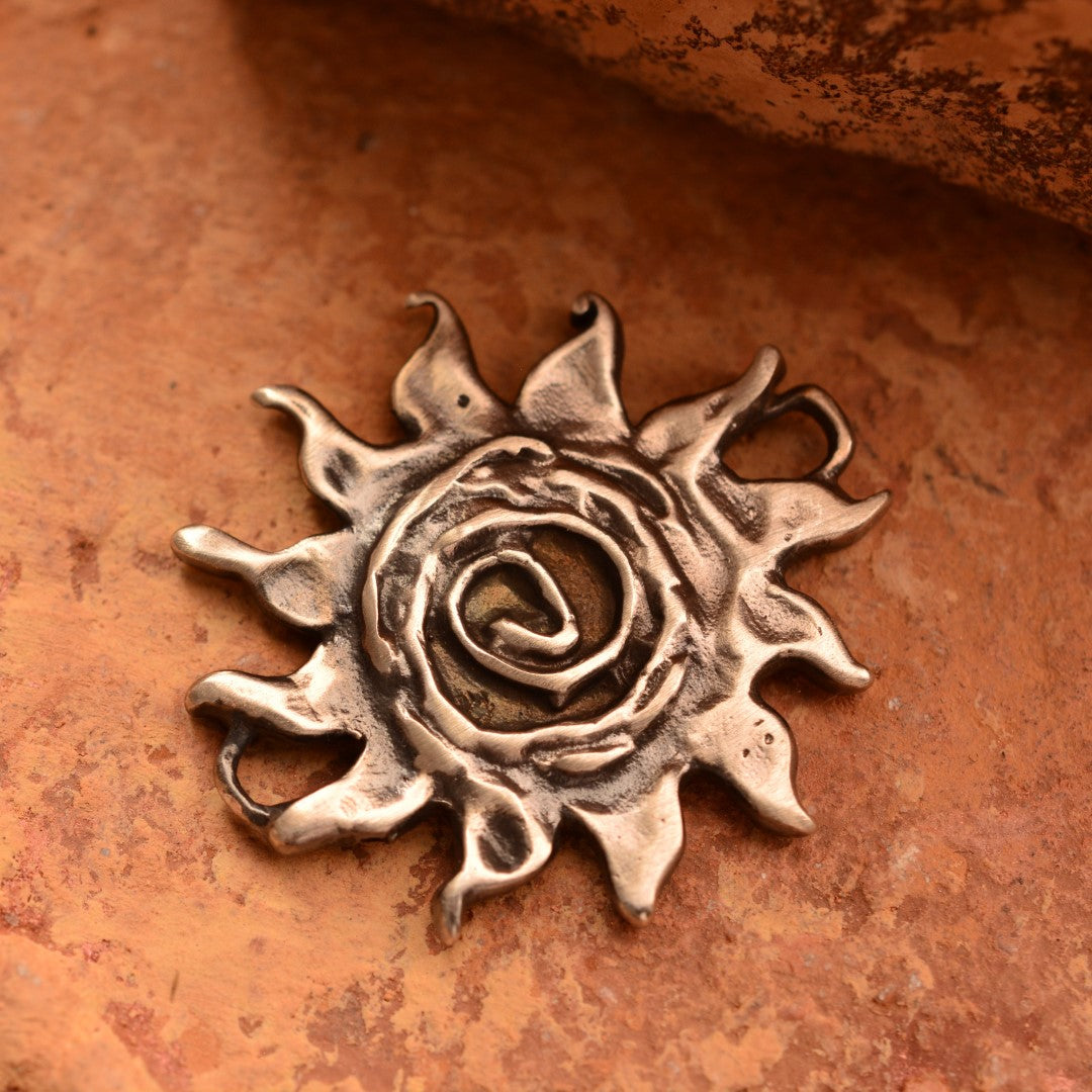 „Sonne des Lebens“-Schmuckelement aus 925er Silber – handgefertigt für Armband oder Halskette | Art Diva