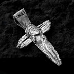 Jesus-Christus-Kreuz aus 925er Sterlingsilber – handgefertigter religiöser Anhänger als Symbol für Glauben und Schutz | Art Diva