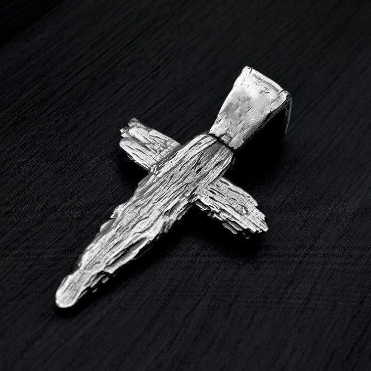 Kreuz-Anhänger mit der Jungfrau Maria und dem Jesuskind aus 925er Silber – handgefertigtes christliches Symbol für Glauben und Schutz | Art Diva