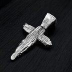 Kreuz-Anhänger mit der Jungfrau Maria und dem Jesuskind aus 925er Silber – handgefertigtes christliches Symbol für Glauben und Schutz | Art Diva