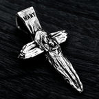 Kreuz-Anhänger mit der Jungfrau Maria und dem Jesuskind aus 925er Silber – handgefertigtes christliches Symbol für Glauben und Schutz | Art Diva