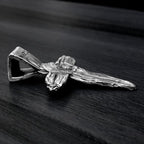Kreuz-Anhänger mit der Jungfrau Maria und dem Jesuskind aus 925er Silber – handgefertigtes christliches Symbol für Glauben und Schutz | Art Diva