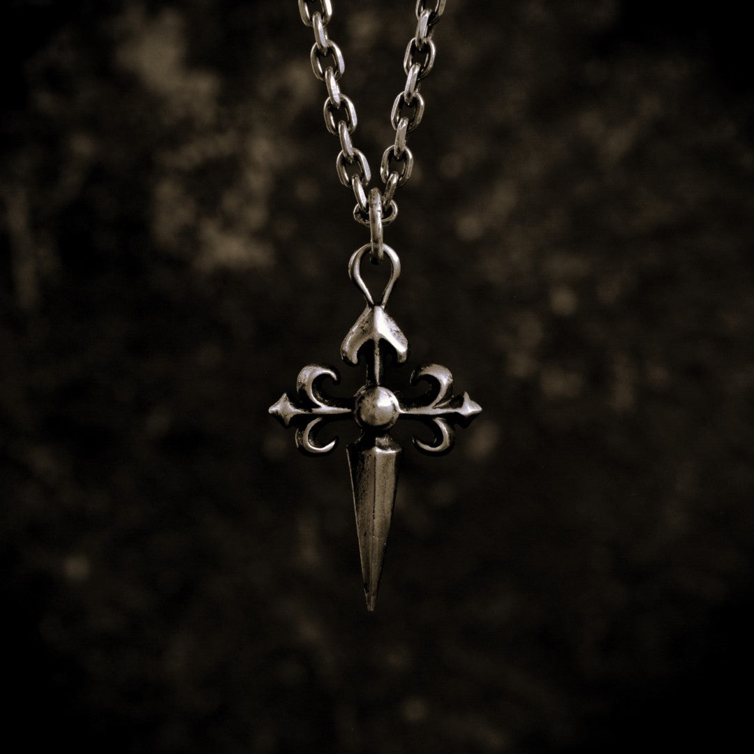 „Großes Ornamentkreuz“-Anhänger für Herren aus 925er Silber – kunstvolles Design, Symbol für spirituelle Stärke und Schutz | Art Diva