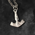 „Wikingeranker“ – handgefertigter Herren-Anhänger aus 925er Silber, Symbol für Glaube, Hoffnung und Liebe, Skulpturenschmuck im Boho- und rustikalen Stil | Art Diva