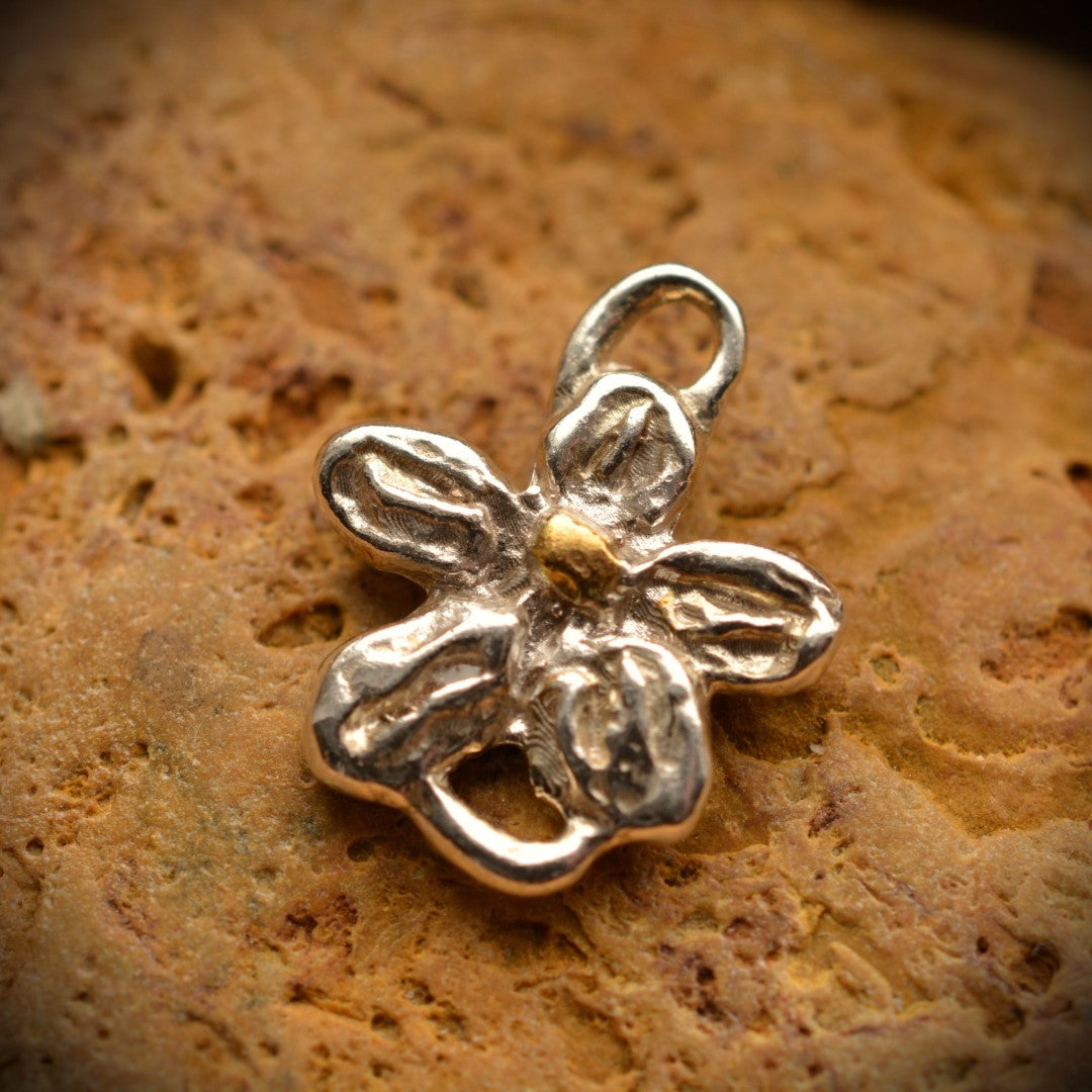 925er Silberanhänger Blume – Boho-Talisman für Harmonie | Art Diva