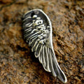 Anhänger aus 925er Silber mit Engelsflügel – Schutztalisman, handgefertigter Skulpturenschmuck im Boho-Stil, ideales Geschenk für Mutter, Tochter oder Freundin | Art Diva