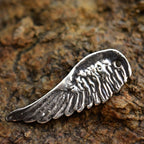 Anhänger aus 925er Silber mit Engelsflügel – Schutztalisman, handgefertigter Skulpturenschmuck im Boho-Stil, ideales Geschenk für Mutter, Tochter oder Freundin | Art Diva