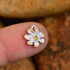 925er Silberanhänger „Blume“ – handgefertigter Boho-Talisman für Harmonie, skulpturales Schmuckstück und Geschenk für Mutter, Tochter oder Freundin | Art Diva