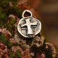 925er Silberanhänger mit Reliefkreuz – handgefertigter Boho-Talisman für Glauben und spirituelle Kraft, skulpturales Schmuckstück und Geschenk für Mutter, Tochter oder Freundin | Art Diva