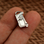 „Gesicht der Muse“ – Anhänger aus 925er Silber, handgefertigter Skulpturenschmuck für kreative Seelen im Boho- und rustikalen Stil | Art Diva