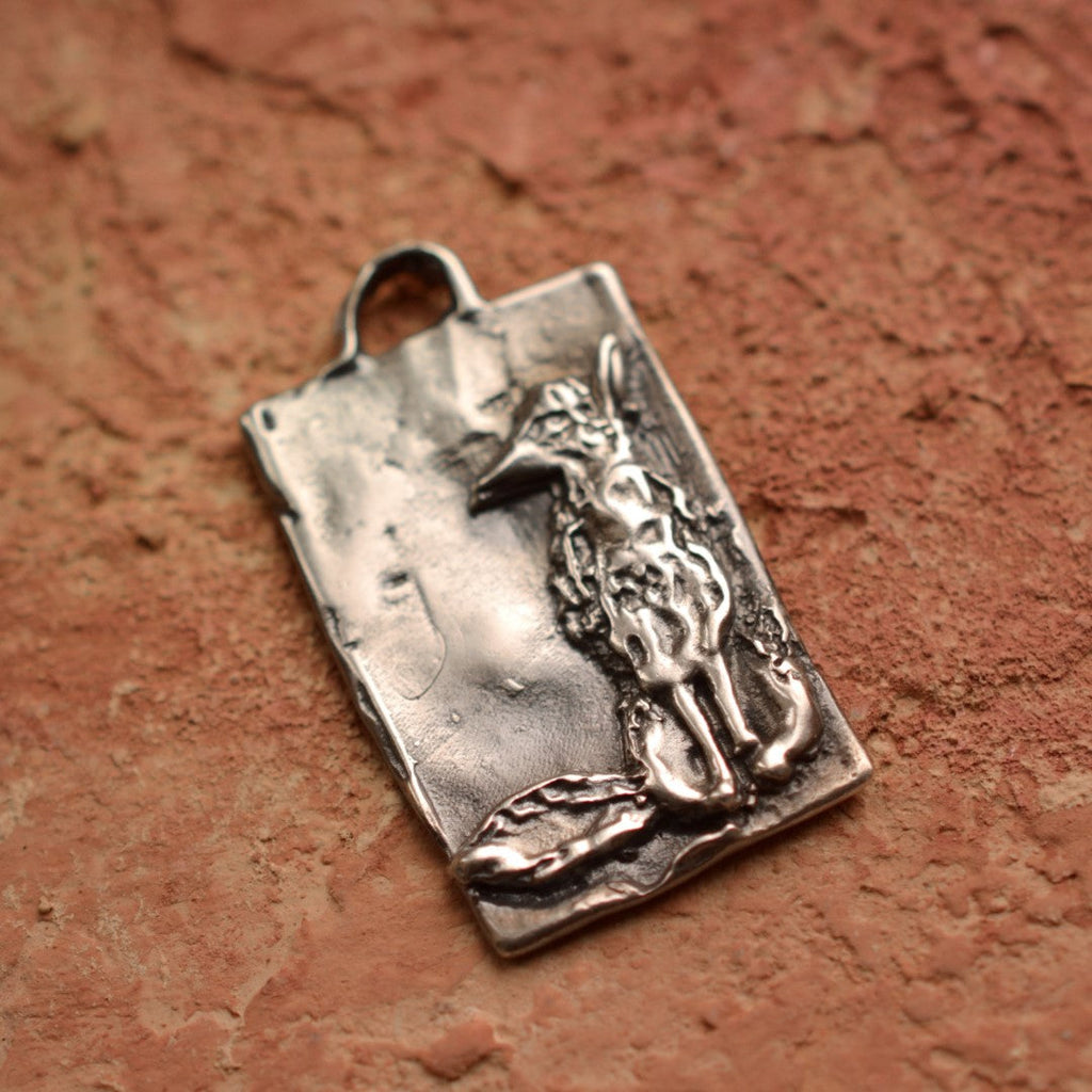 925er Silberanhänger „Fuchs“ – handgefertigter Boho-Talisman für Hoffnung, skulpturales Schmuckstück und Geschenk für Mutter, Tochter oder Freundin | Art Diva