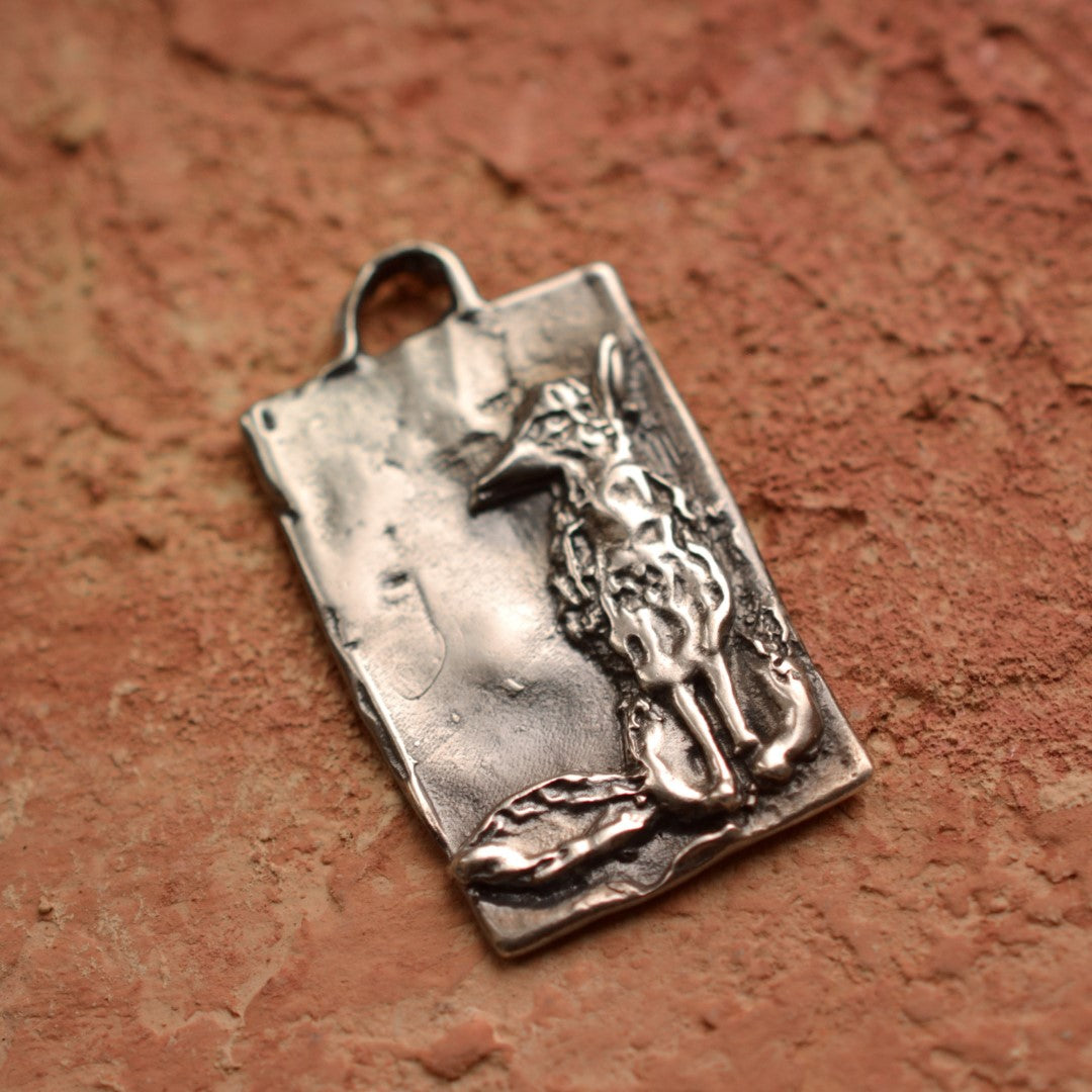 925er Silberanhänger „Fuchs“ – handgefertigter Boho-Talisman für Hoffnung, skulpturales Schmuckstück und Geschenk für Mutter, Tochter oder Freundin | Art Diva