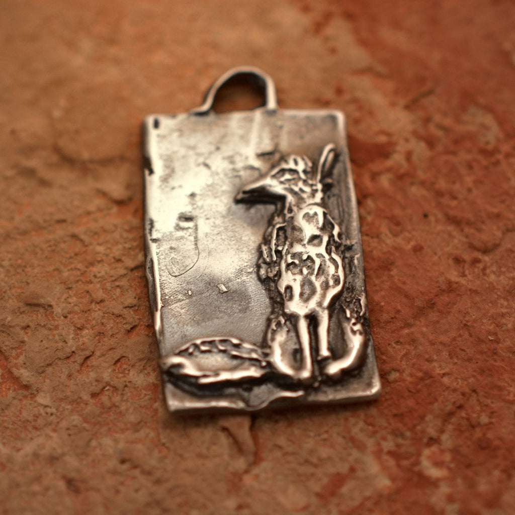 925er Silberanhänger „Fuchs“ – handgefertigter Boho-Talisman für Hoffnung, skulpturales Schmuckstück und Geschenk für Mutter, Tochter oder Freundin | Art Diva