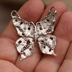 „Schmetterling der Verwandlung“-Anhänger aus 925er Silber – Talisman für Freiheit, Neuanfang, inneres Erwachen und weibliche Energie im Boho-Rustik-Stil | Art Diva