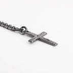 „Kreuzigung“-Kreuzanhänger für Herren aus 925er Sterlingsilber mit Jesus Christus – handgefertigt | Art Diva