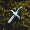 Kreuz-Anhänger aus 925er Silber – minimalistisches, handgefertigtes Design | Art Diva