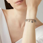 Armband „Künstlerische Basis“ aus 925er Silber – handgefertigte Kette ohne Anhänger, oxidierter Schmuck im Boho-Rustik-Stil | Art Diva