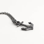 Anker-Anhänger für Herren aus 925er Silber – handgefertigter Talisman für Stärke und Stabilität, skulpturales Schmuckstück | Art Diva